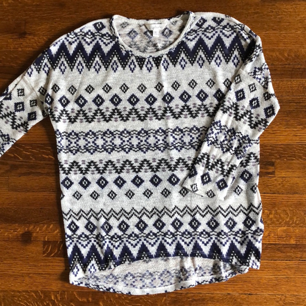Charming Charlie top with 3/4 length sleeves
